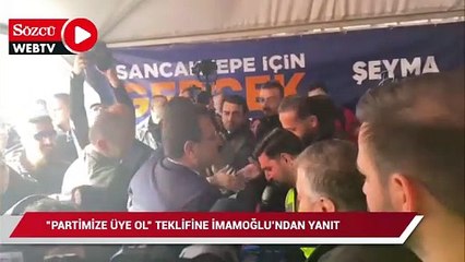 AKP'lilerin "Partimize üye ol" teklifine İmamoğlu'ndan yanıt