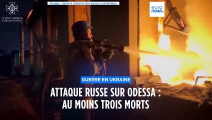 Au moins trois morts après une attaque de drones russes en Ukraine