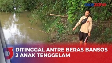 Ditinggal Antre Beras Bansos 2 Anak Tenggelam di Sungai Sragi Pekalongan, 1 Tewas-1 Hilang