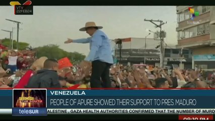 Venezuela: People of Apure showed their support to president Maduro