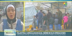 Unrwa anuncia cese de operaciones en territorio palestino