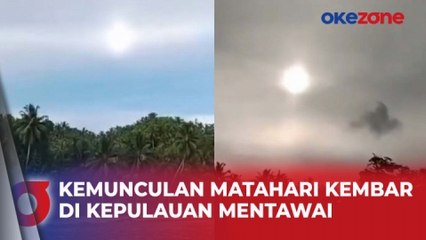 Viral Kemunculan Matahari Kembar di Kepulauan Mentawai, Begini Penampakannya