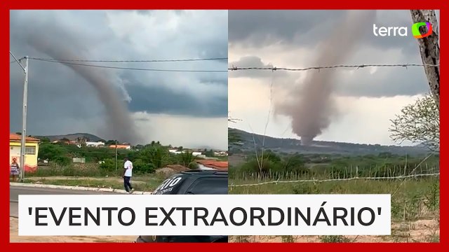 Tornado com ventos de até 117 Km/h destelha casas e assusta moradores em Alagoas