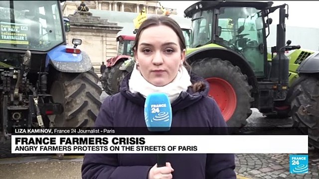 Angry French farmers drive their tractors into Paris in fresh protests