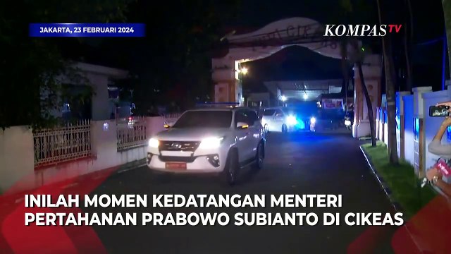 Detik-Detik Prabowo Tiba di Cikeas untuk Temui SBY