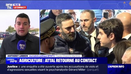 À la veille de l'ouverture du Salon de l'agriculture, Gabriel Attal a rencontré des représentants des agriculteurs lors d'un déplacement en Charente-Maritime