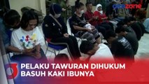 Puluhan Ibu Menangis Usai Dibasuh Kakinya oleh Sang Anak di Polsek Johar Baru