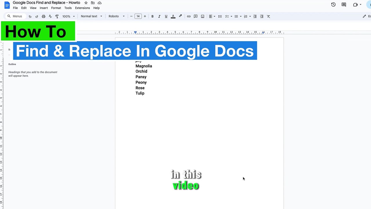 how-to-find-and-replace-words-in-google-docs-video-dailymotion