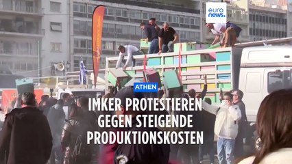 Athen: Imker protestieren gegen Importe von billigem Honig