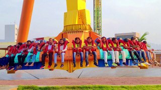 Giant Frisbee Ride at Wet N Joy Amusement Park - Lonavala