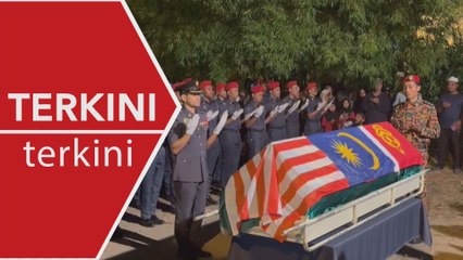 [TERKINI] Jenazah Mohd Izwan dikebumikan dengan istiadat kebombaan