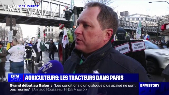 Grand débat au Salon de l'agriculture: Nous mettre au niveau d'un collectif comme les Soulèvements de la Terre est pris comme une provocation , affirme Damien Greffin (vice-président de la FNSEA)