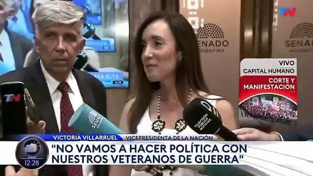 Víctoria Villarruel retiró un busto de Néstor Kirchner del Congreso