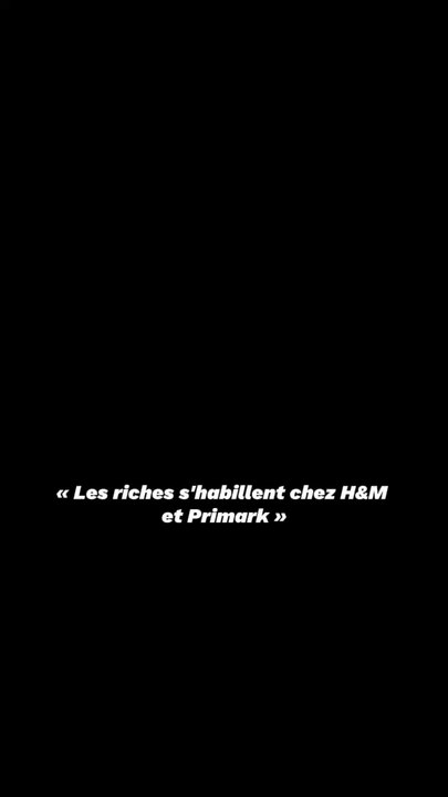 Les riches shabillent chez H&M ?