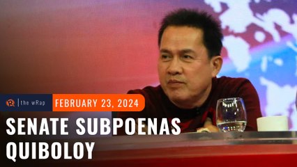 Quiboloy camp receives Senate panel subpoena