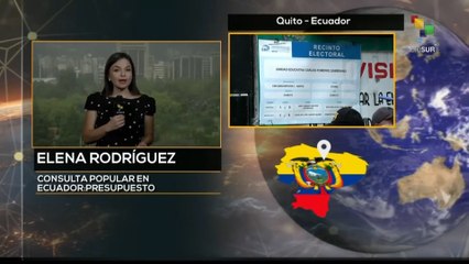 Coordenada del día: Presupuesto en consulta popular en Ecuador