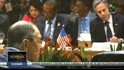 Download Video: Foto del Día: Representantes de Rusia y Estados Unidos coincidieron en la reunión del G-20