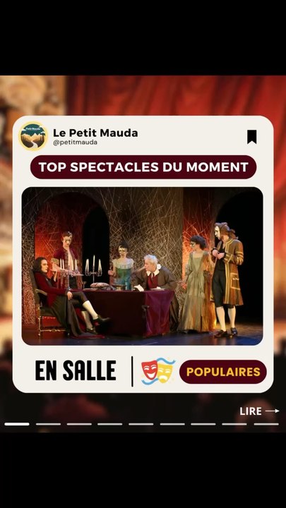  Découvrez les pièces de théâtre incontournables du moment!   N'oubliez pas de rejoindre @petitmauda pour découvrir plus d'événements culturels et artistiques à ne pas manquer ! ✨
