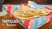 Receta de tortillas de harina, ¡con solo 4 ingredientes!