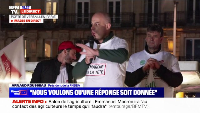 Arnaud Rousseau (président de la FNSEA): Il faut continuer à se mobiliser