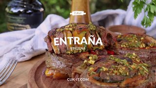 ENTRAÑA RELLENA a la Plancha ｜ Carne Rellena Arrollada - CUKit!