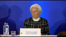 Lagarde sulle spese Ue: 800 mld l'anno su CO2, 75 mld difesa