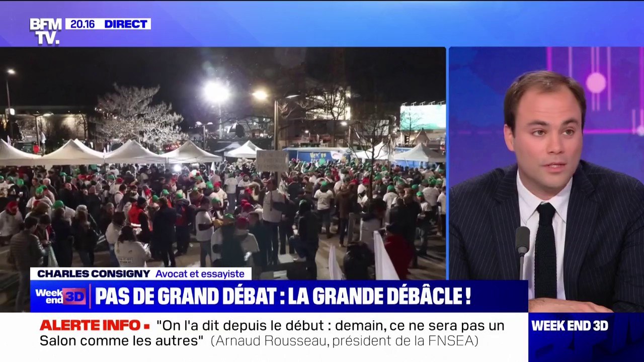 LE MATCH DU SOIR - Charles Consigny: "L'équipe du chef de l'État semble mettre les agriculteurs sur le même plan que les zadistes des Soulèvements de la Terre"