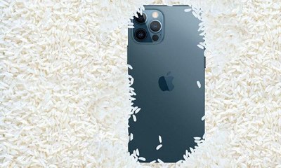 آبل تصدر بيانا بشأن استخدام الأرز لتجفيف الهواتف