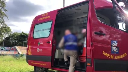 Rapaz é atendido pelo Siate após se lesionar na pista de skate do Ciro Nardi