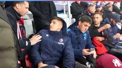 Bologna-Verona, Santiago Castro in tribuna. Il video