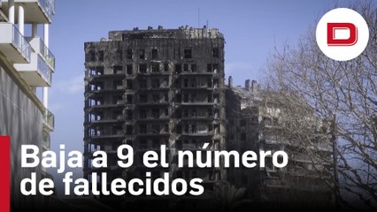 La Policía Científica baja a 9 la cifra de fallecidos hallados en el edificio de Valencia