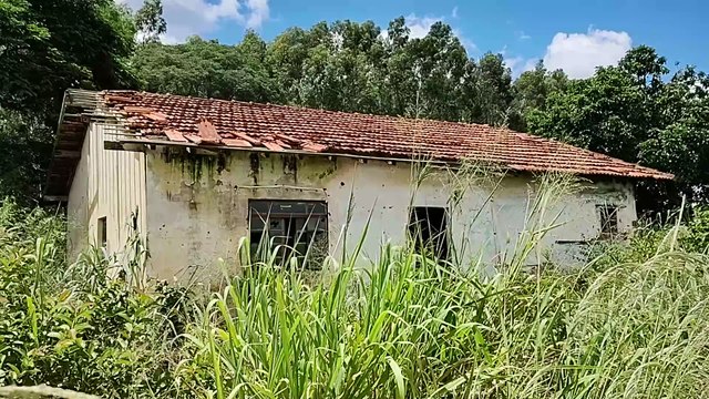 A ASSUSTADORA CASA ABANDONADA NA CURVA DA ESTRADA, ouvi barulhos lá fora, como se tivesse alguém