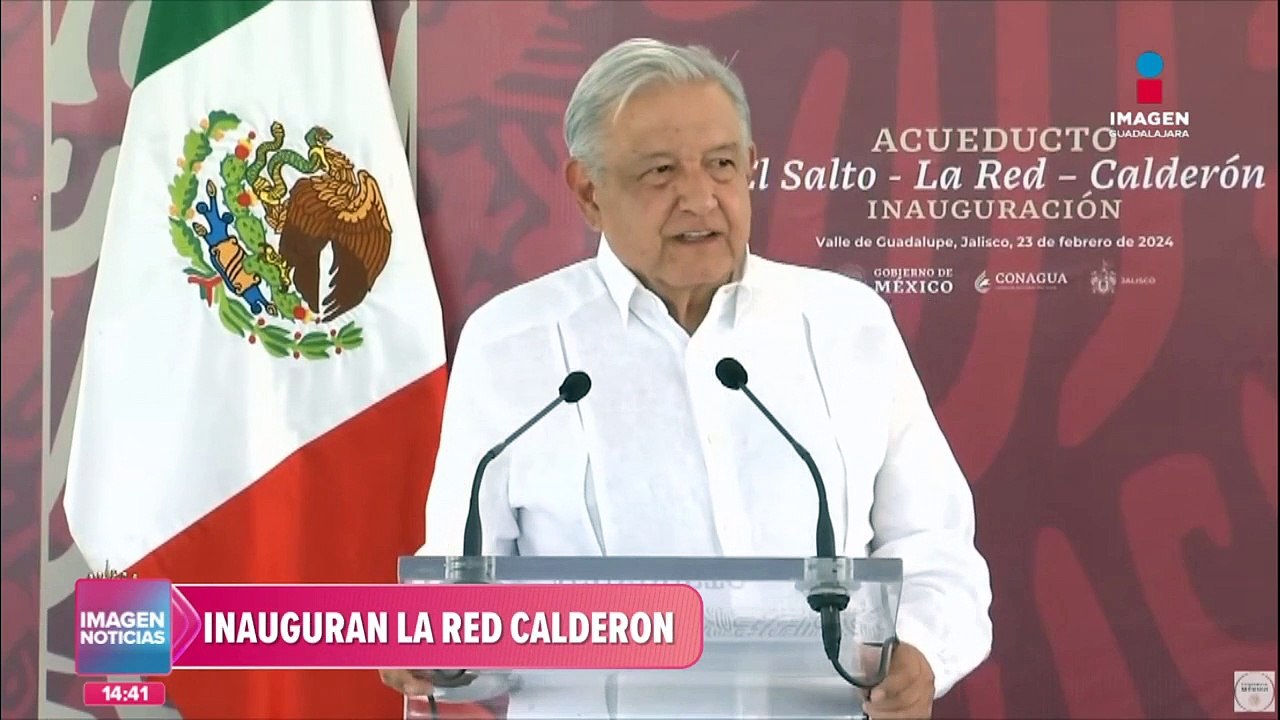AMLO asiste a la inauguración de la red Calderón |  #ImagenNoticiasGDL con Fabiola Anaya