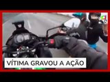 Motociclista grava abordagem de criminosos a 120 km/h na Castello Branco, em SP: 'Vai morrer'