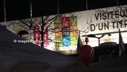 SIA2024 Campement de La FNSEA devant le Salon de l'Agriculture. Paris/France - 23 Février 2024