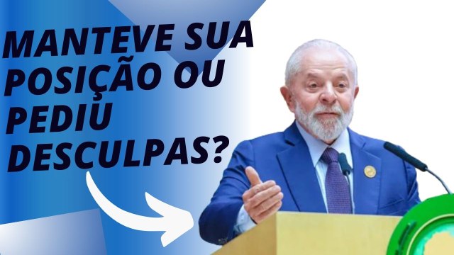 LULA volta a tecer comentários POLÊMICOS sobre ISRAEL