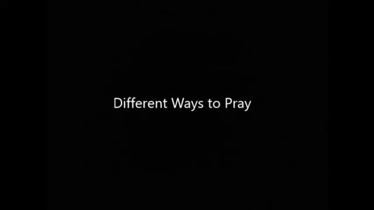 Different position in prayer