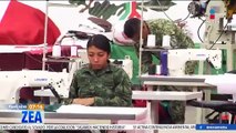 Así se confeccionan las banderas monumentales de México