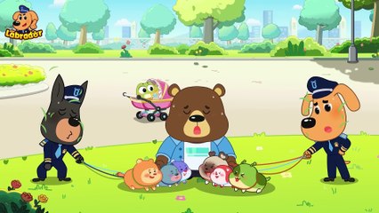 Police Takes Care of A Baby ｜ Educational Videos ｜ Cartoons for Kids ｜ Sheriff Labrador