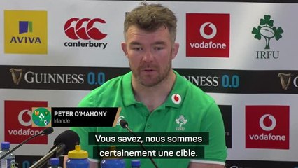 Irlande - O'Mahony : "Nous sommes certainement une cible"