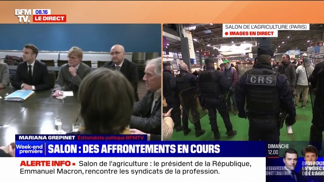 Salon de l'agriculture: les CRS sont en train de se déployer après des heurts entre des manifestants et le service d'ordre