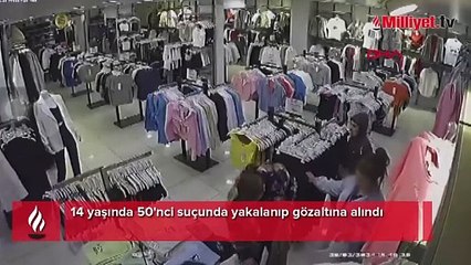 14 yaşında 50'nci suçunda yakalanıp gözaltına alındı