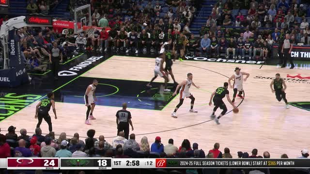 Nance Jr. goes big for monster one-handed jam