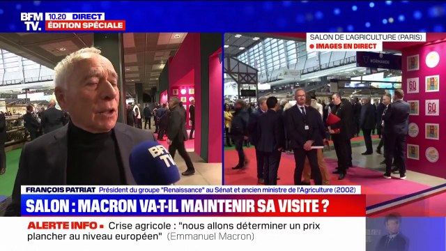 François Patriat souhaite que le Président déambule dans les allées du Salon de l'agriculture