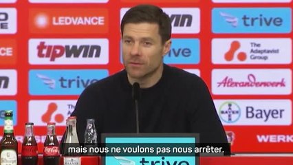 Leverkusen - Alonso : "Voyons jusqu'où nous pouvons aller, mais nous ne voulons pas nous arrêter"