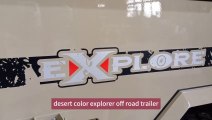 New Design 2024 Njstar Rv Desert Sand Skin Off Road Camping Trailer Inside Out Walk Through US Standard
