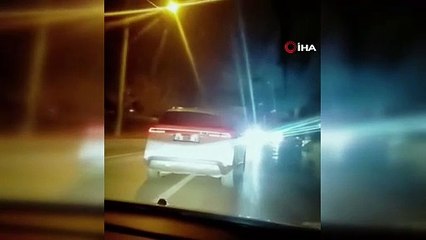 Trafikte zikzak çizerek trafiği tehlikeye düşürdü