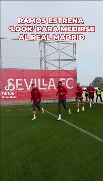 Ramos estrena nuevo 'look' de pelo para enfrentarse al Real Madrid