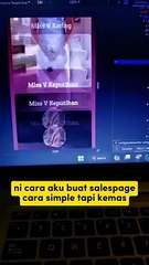Cara Buat Salespage