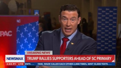 Newsmax host reads live disclaimer fact-checking Trump after 2020 election claims